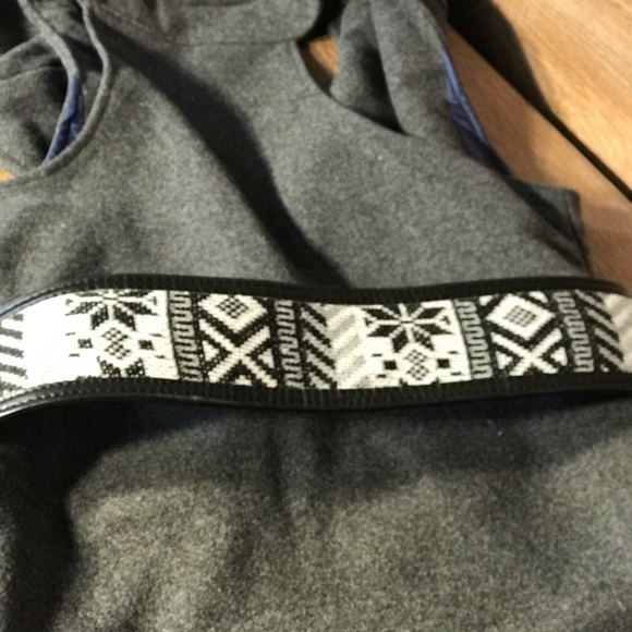 Faux Fur Collar Belted Sleeveless Gilet Vest Boho - Picture 10 of 13